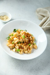Fried rice with edamame beans