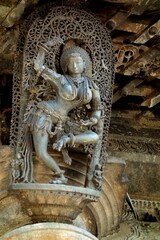Fototapeta na wymiar Hoysala art - Sculpture - 12th Century - Fine art - India