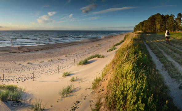 Paragliders Cliff at Baltic Sea, Trzesacz, Poland