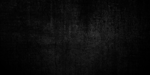 Dark black grunge textured concrete background. Panorama dark grey black slate background or texture. Vector black concrete texture. Stone wall background.	

