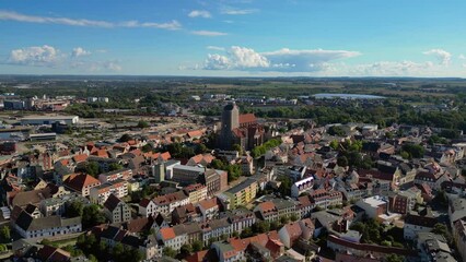 Hanseatic city of Wismar located on the Baltic coast of Mecklenburg Vorpommern