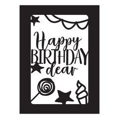 Happy birthday card for your design