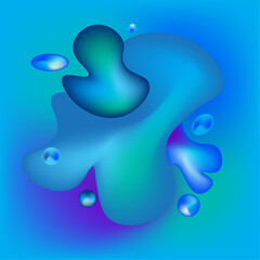 Abstract dynamic gradient graphic elements in modern style.