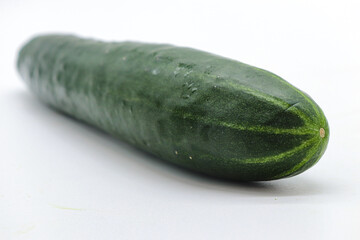 isolated cucumber on white background