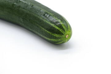 isolated cucumber on white background