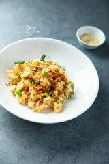 Fried rice with edamame beans