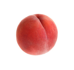 Delicious ripe juicy peach isolated on white