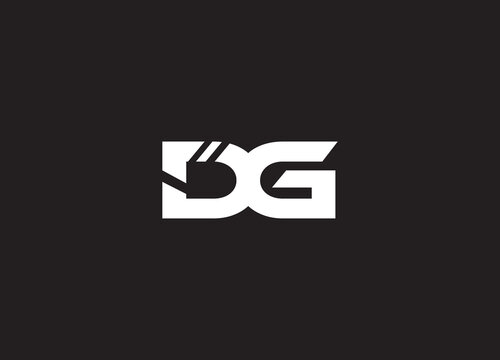 DG logo initial letter design template vector