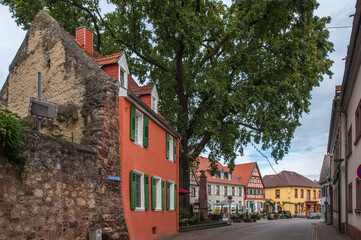 Obraz premium nierstein am rhein, marktplatz