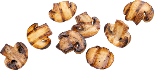 Grilled mushroom isolated 