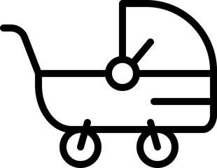 Stroller outline icon