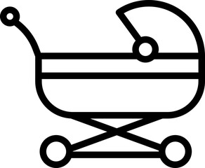 Stroller outline icon