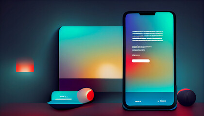 send email or receive e-mail concept, smartphone in hands, future design, big data technology, intelligence internet and modern technology