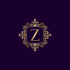 CROWN LETTER LEAF Z