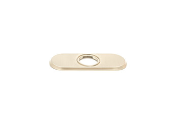 Top view brand new stainless steel deck plate for bathroom faucet to cover unused mounting holes in...