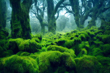 Fototapeta premium Mossy Forest 