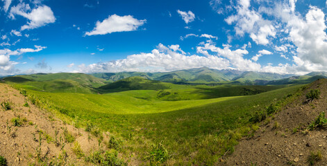 Fototapeta na wymiar View of Caucasus mountains