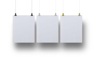 Poster 40 x 50 Hanging Bulldog Clip Set