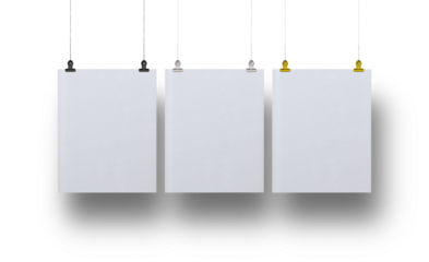 Poster 40 x 50 Hanging Bulldog Clip Set