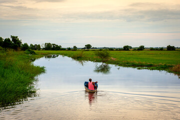 Bright morning in the countryside of Thailand