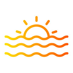 sunset gradient icon