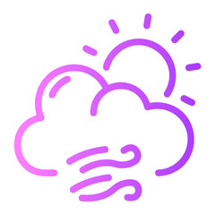 cloud gradient icon