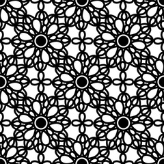 Black Lace Seamless Pattern