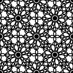 Black Lace Seamless Pattern