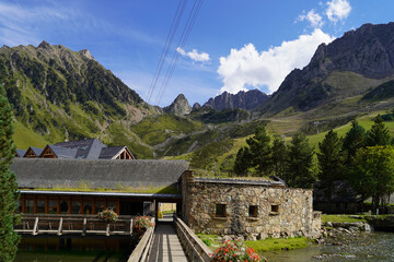 La station de ski La Mongie dans les Hautes-Pyrénées en été