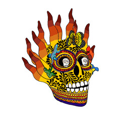 Calavera de Fuego