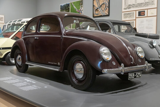 BILBAO, SPAIN-SEPTEMBER 10, 2022: 1951 Volkswagen Type 1 Beetle (Kafer, Bug, 1303)