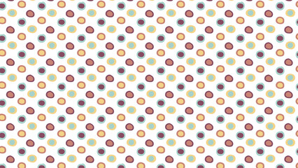 cute polkadots is colourful world pattern and seamless pattern with dots