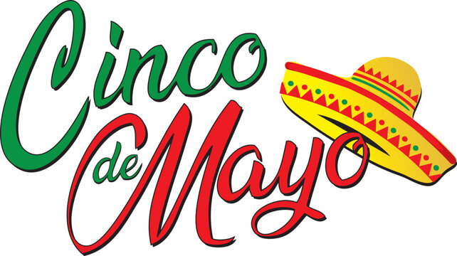 Cinco De Mayo Script Graphic Logo