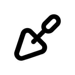 Trowel vector icon. Builder work equipment
