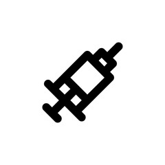 Syringe Icon Vector. Injection or vaccination symbol