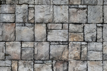 Gray Stacked Stone Wall Background