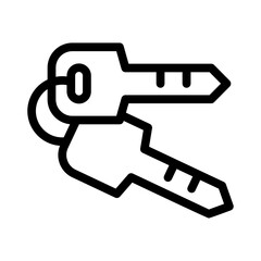 keys line icon illustration vector graphic