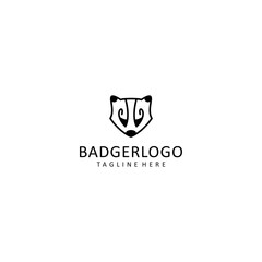 Badger logo design icon tamplate