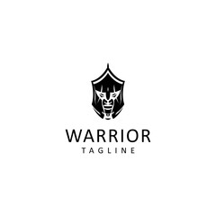 Warrior logo design icon tamplate
