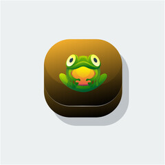 frog colorful logo graphic