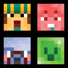 Editable Vector Illustration of Character Face. Good for sticker, icon, clip art, ppt, game, education, etc	