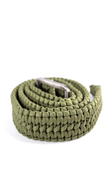 Isolated photos of military paracord belt