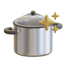 3D Stockpot Illustration 