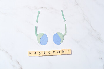 Vasectomy. Male sterilization concept
