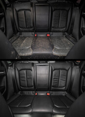 Before and after capital, detailed dry cleaning. Shine and purity. Car wash. Service. Luxury car...