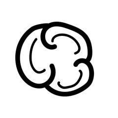 Obraz premium doodle cloud cartoon