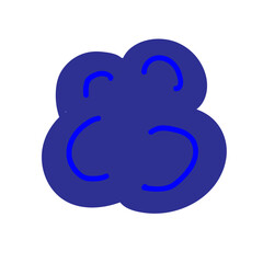 doodle cloud cartoon