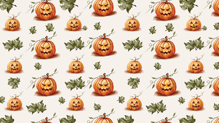 watercolor halloween pattern collection for a new template
