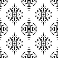 black and white seamless pattern