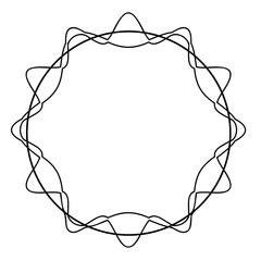 Circle frame. PNG with transparent background, for your picture, image and text